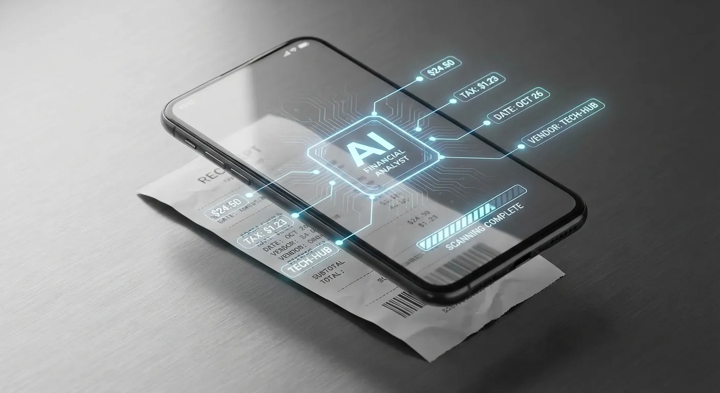 A close-up of a smartphone screen showing the Portmoneo app. On the screen